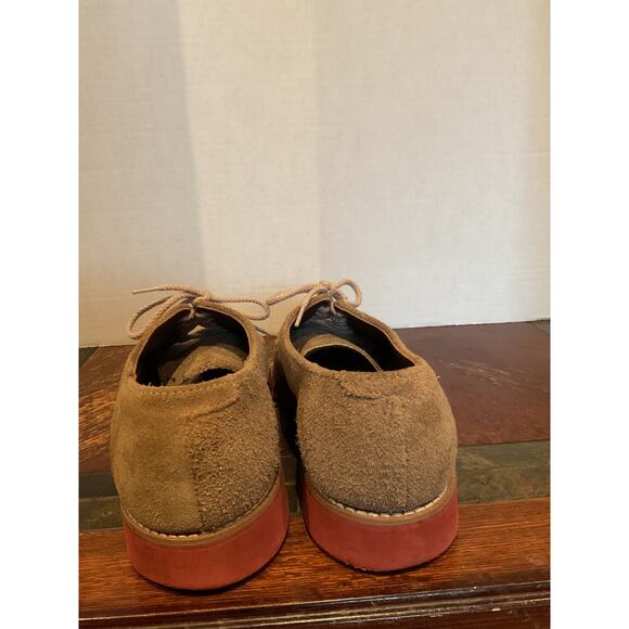 Dexter Faux Suede Lace Up Taupe Rubber Soled Shoes?  Men’s size 9